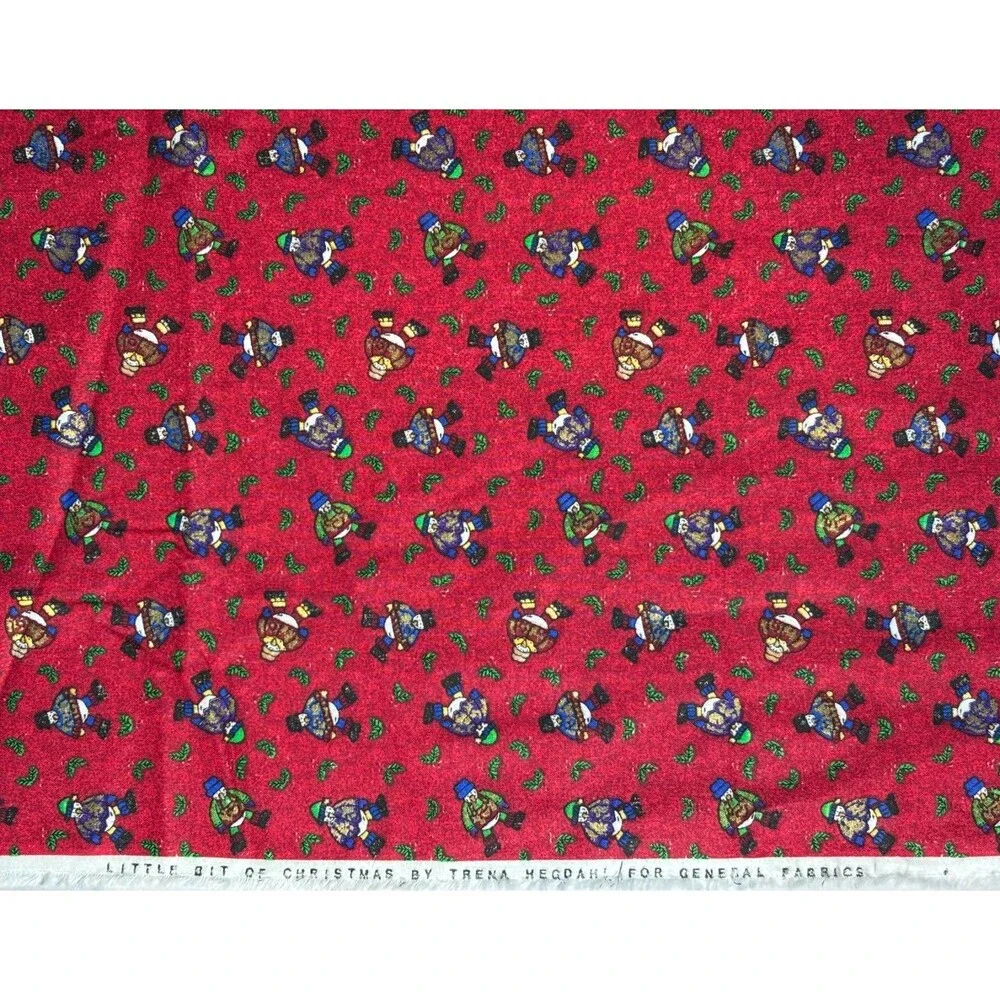 Vintage General Fabrics Little Bit of Christmas Trena Hegdahl Fabric 36